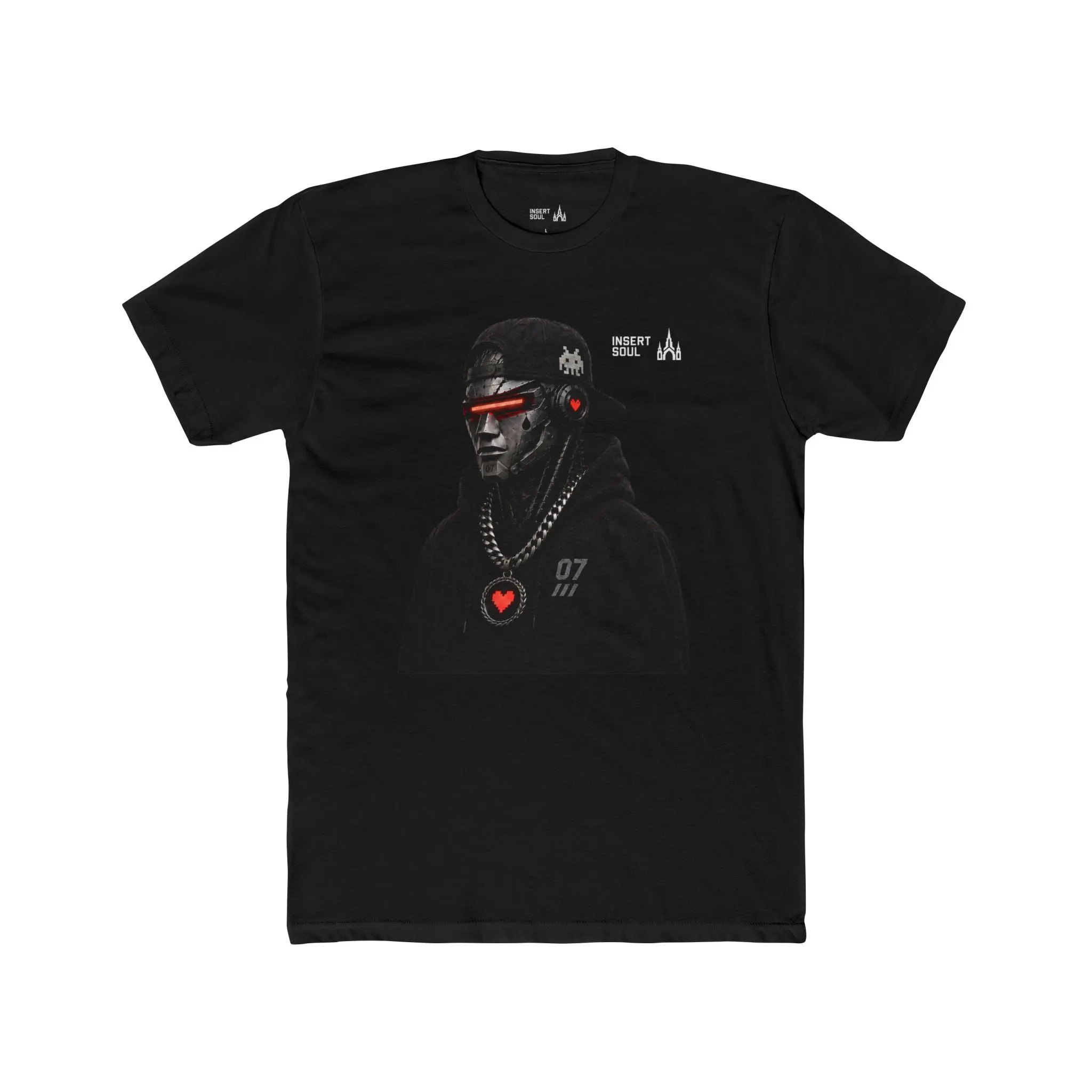 INSERT SOUL: Redd // Heartbreak - Dark Cyber Streetwear Tee