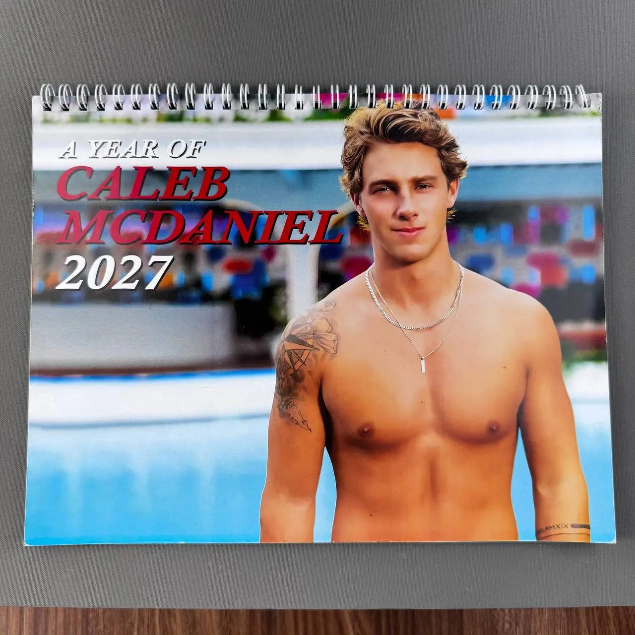Caleb Mcdaniel Love Island Wall Calendar 2027 Calendar for Fan Lover 270gsm Premium Paper