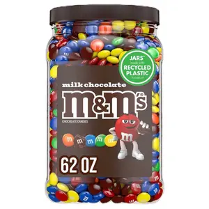M&M'S Milk Chocolate Candy 62 oz Individually Packaged Jars Perfect for Sharing Parties & Gifting Classic Flavors in Generous Sizes