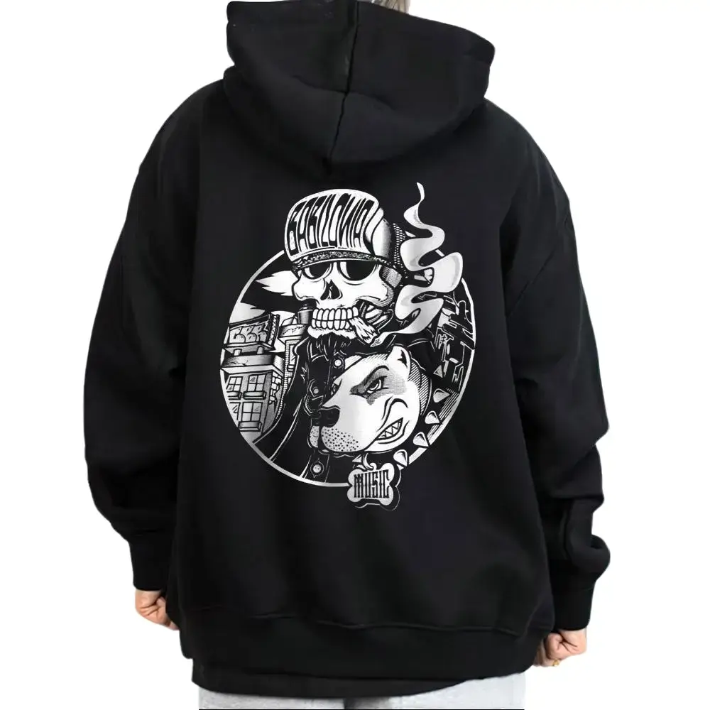 Cartel De Santa Graphic Hoodie for Men and Women, Loose Fit Cotton Blend Fabric, Chicano Style Streetwear Pullover