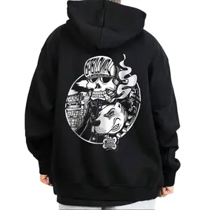 Cartel De Santa Graphic Hoodie for Men and Women, Loose Fit Cotton Blend Fabric, Chicano Style Streetwear Pullover