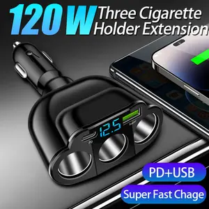 3-Socket lighter Car Charger With A Maximum Output Of Truck Accessories, And It Also Comes With PD/USB-Super Functionality And A Digital Display That Can Show Voltage Carplay Hdmi Adapter