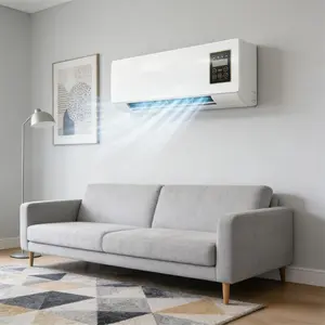 All Season Quiet Wall Fan, 360° Full Room Airflow, Ultra Silent Compact Fan, Great For Bedroom Dorm Living Room Home Comfort