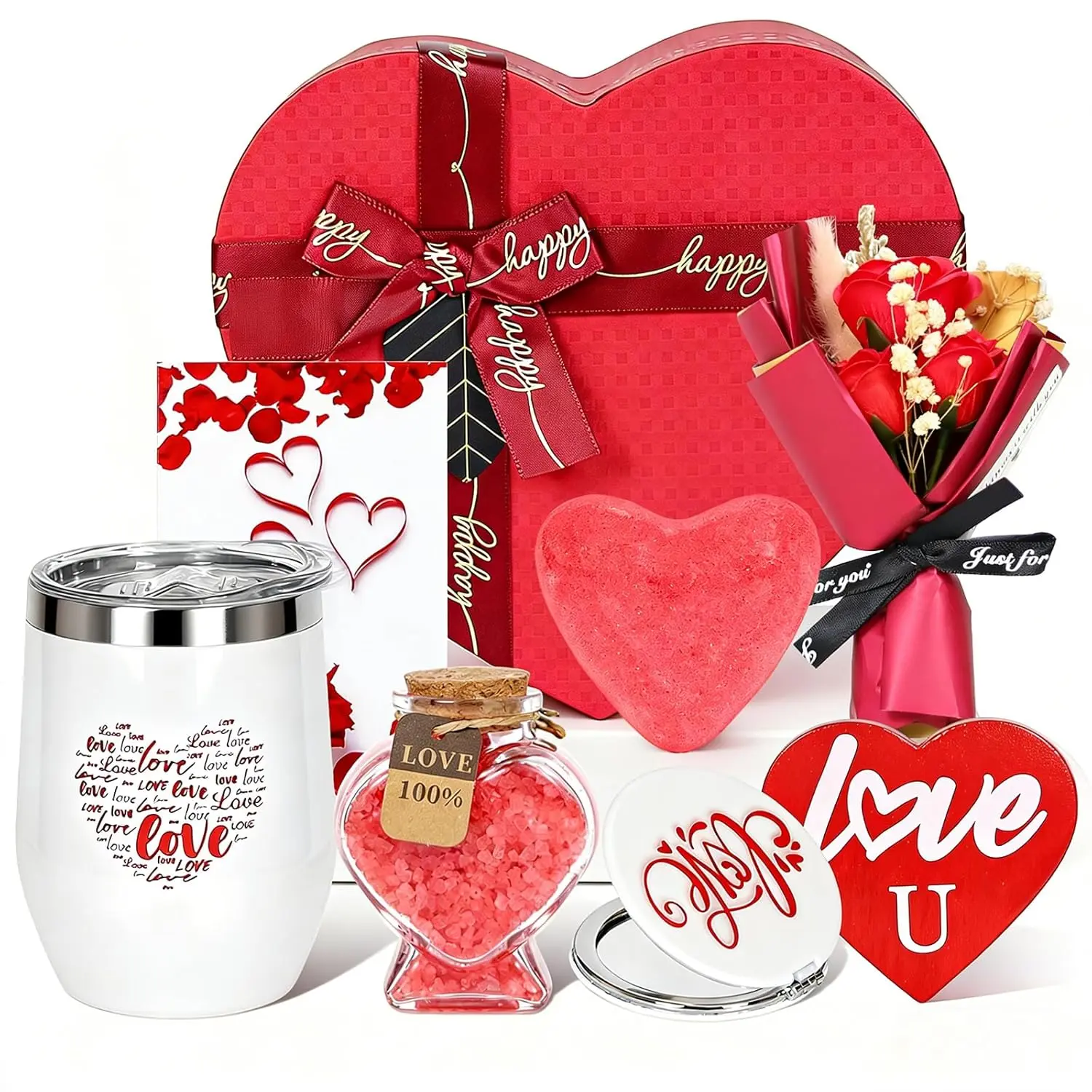 Halloween fall Gift for Her, Heart-shaped Gifts for Girlfriend, Wife,Easter Gift  Baskets for Women, Unique Present for Wedding Engagement Anniversary Bulk Set