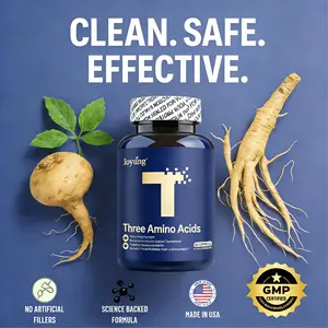 Supplement for Men Male Vitality Formula 1200mg 3-Amino Acid 2 Complex L-Arginine L-Citrulline L-Glutamine Energy Stamina Focus Vegan Boost 60*2 | 120 Count Healthcare Vitamin Muscle Supplement Dietary