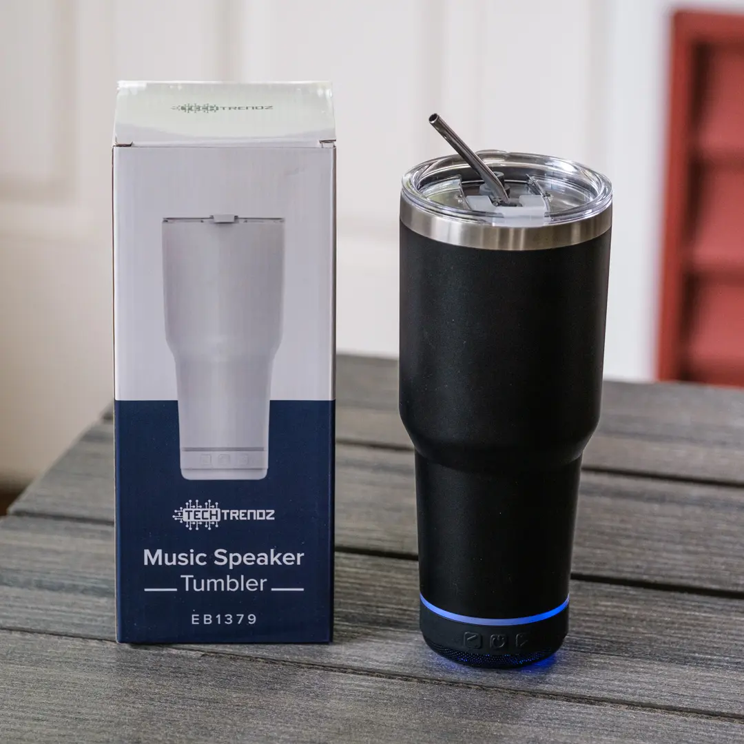 Tune Tumbler Blue Tooth Water Bottle, Take Your Tunes To Go As You Sip!