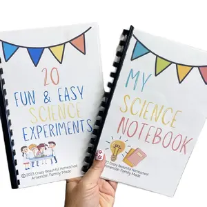 Science Learning Book - 20 Fun & Easy Experiments & My Science Notebook for Kids' Education