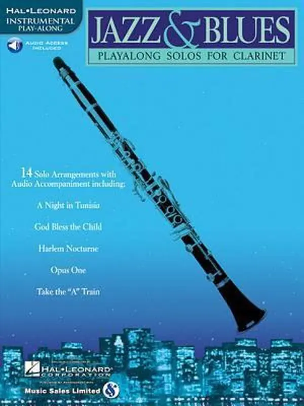 USED Book - Jazz & Blues - Clarinet Play Along Sheet Music Book Easy Medium Solos for Students and Developing Players 14 Jazz Standards with Online Audio Tracks I by Various (Paperback) - english