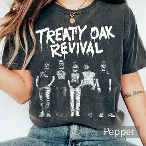 Comfort Colors Treaty Oak Revival Music Band Devil Graphic Country Rock Western Cowboy Shirt