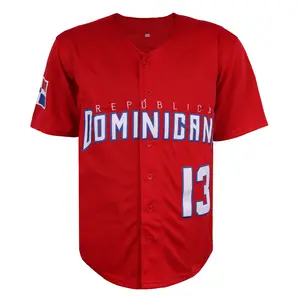Men's Baseball Jersey #13 V-Neck Mesh Breathable Slight Stretch Letter & Number Embroidery for Games Practice or Casual Wear
