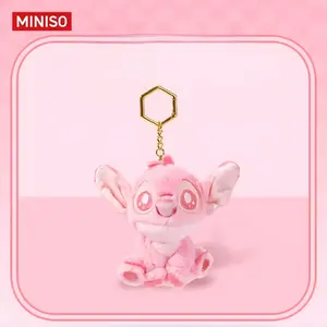 [Fashion New Arrival] Miniso Disney Stitch Strawberry Soda Water Keychain Plush Toy - Gift for Friends