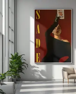 Sade Band Poster  Iconic Soul Jazz Wall Art Print  Smooth Sophisticated Music Aesthetic Decor  Modern Editorial Room Art Poster