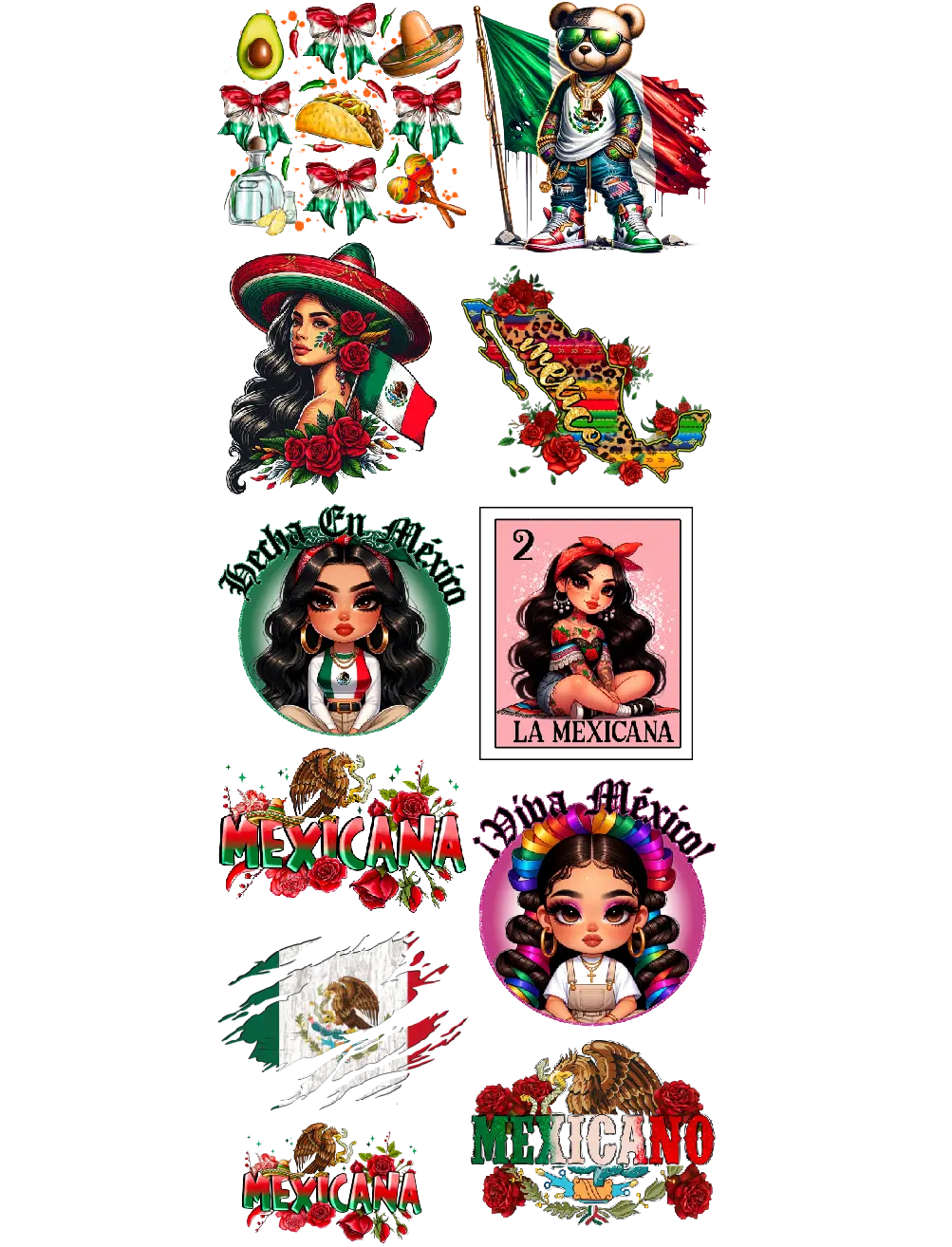 Mexico DTF gangsheet