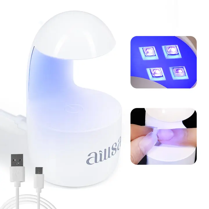 AILLSA Mini UV Light for Nails, Eggshell Touch Sensor UV Nail Lamp, Nail Light for Gel Nails Portable Manicure UV Led Curing Light for Gel Nail Polish Starters DIY Nail Art Birthday Gift