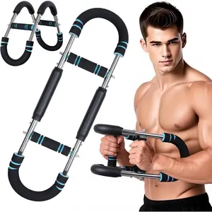 Twisting Arm Trainer, Adjustable Chest and Arm Exercise Tool, Compact Twisting Arm Strength Machine, Portable Twisting Arm Bar, Snap-on Detachable Design, Exercise Anytime, Anywhere.