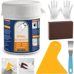 Drywall Repair Kit 8.8OZ Spackle Wall Repair Kit with Scraper Sanding Pad to Quick Fix Wall Surface Holes and Creak  Wall Mending Agent for Home Wall Putty Plaster Dent  Scratch Repair