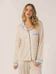 Rose PJ Long Sleeve Set (Hydrangea)