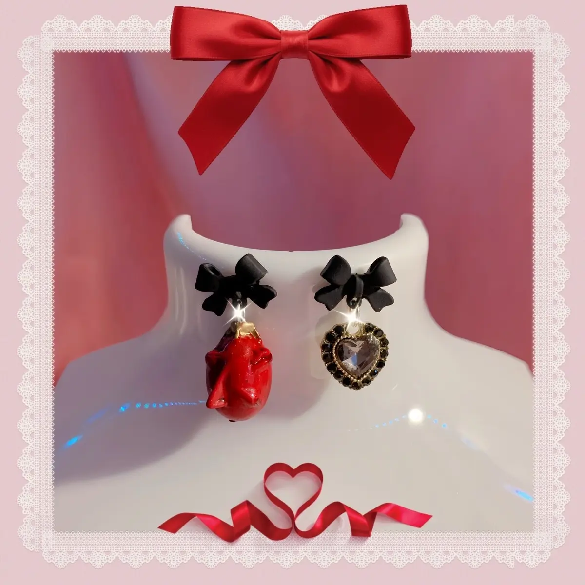 Berserk Griffith Behelit Valentine Kawaii Lolita EGL Goth Japan Fashion Anime Manga Earrings