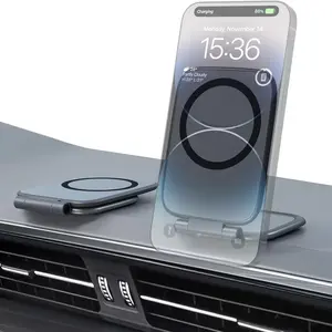 Universal Car Magnetic Phone Holder, Ultra-Thin Foldable Design, Magsafe Fast Charging Compatible, Suitable for Phone Users & Commuters