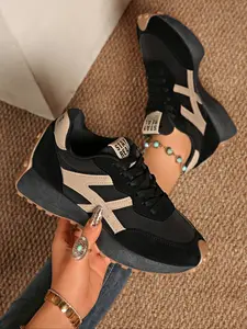 Women's Fashion Thick Sole Sneakers, Athletic Workout Sneakers, Breathable Walking Shoes, Trendy Walking Sneaker, Breathable Sports Sneakers, Comfortable Support, Casual All-Season Footwear, All Seasons Sneaker, Ideal for Daily Wear & Gym