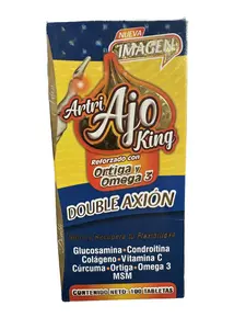 Artri Ajo King Reforzado Edible Healthcare Daily Wellness Tablets - 100-Count Natural Advanced Dietary Supplement with Ortiga Blend, Double Axion, Magnesium Glycinate Malate Nutrient-Rich Complex