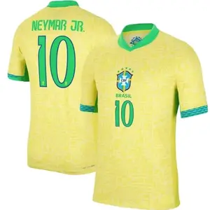 Unisex Football Neymar Brazil 24/25 Home Jersey - Yellow 9