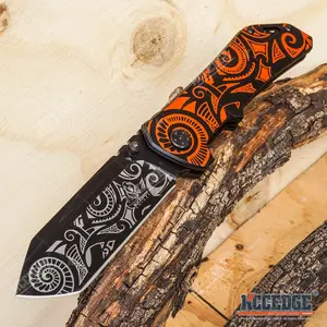 8.25" Cleaver Outdoor Folding Pocket Knife for Men Women – Razor Sharp Stainless Steel Blade, Compact & Durable Gear Tools for Camping, Hiking, Survival, Tactical and Everyday Carry (EDC)