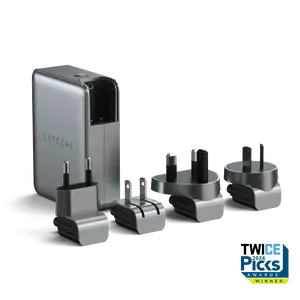 Satechi 145W USB-C 4-Port GaN Travel Charger - PD 3.1 140W, Fast Charging Station, MacBook Pro/Air, iPhone, iPad