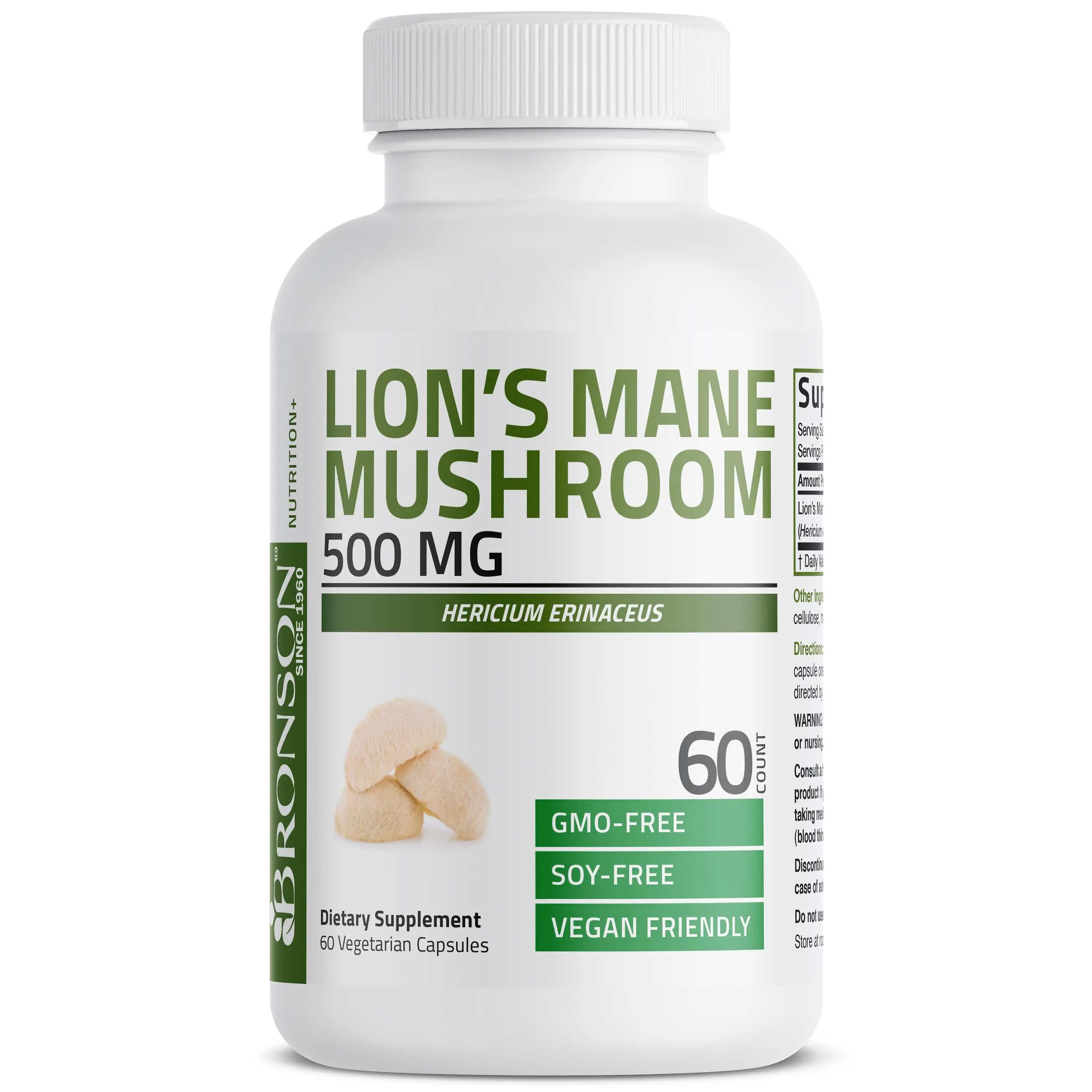 Lion's Mane Mushroom Wellness Supplement, Support for Cognitive Health & Immune Function