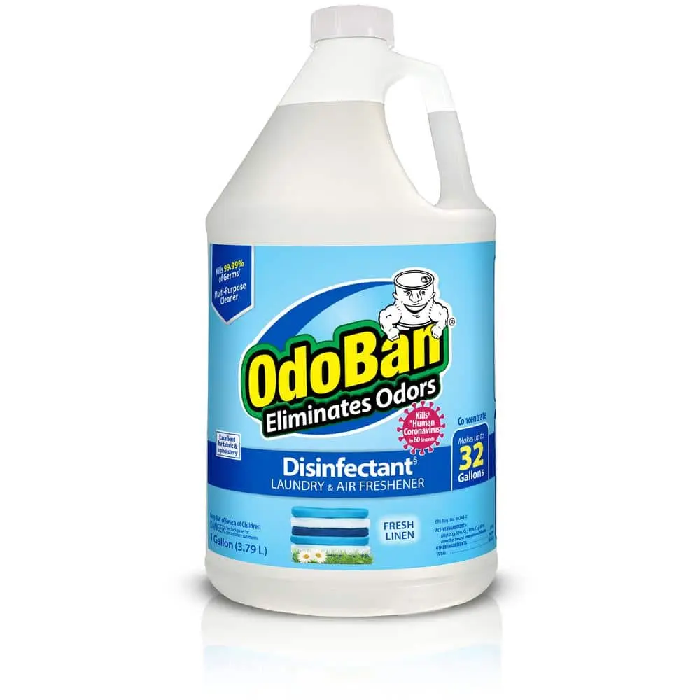 OdoBan 1 Gal. Fresh Linen Disinfectant and Odor Eliminator, Fabric Freshener, Mold Control, Multi-Purpose Cleaner Concentrate