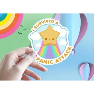 I Survived a Panic Attack Vinyl Sticker