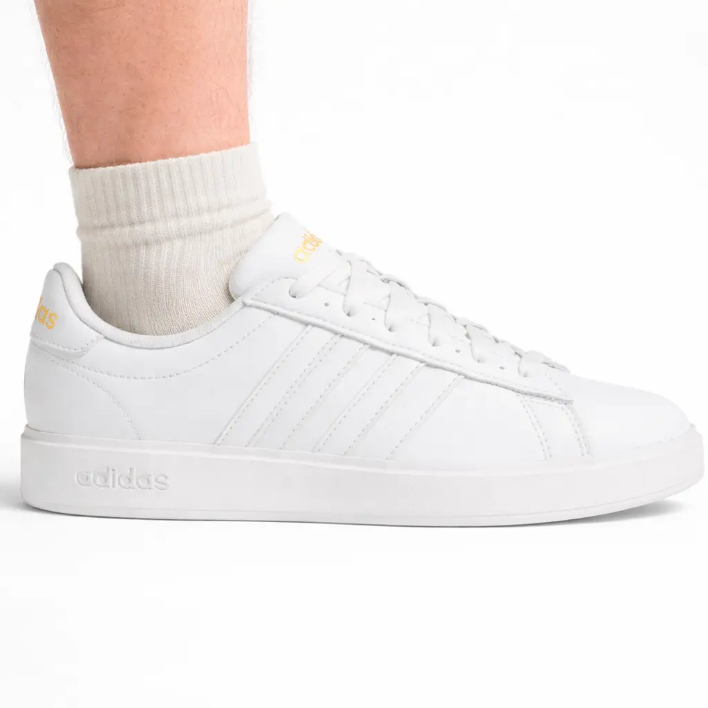 Adidas Women's White Grand Court 2.0 Stylish Trainer Sneakers, Model GW9213, Stylish Sneaker, Trainer Sneaker