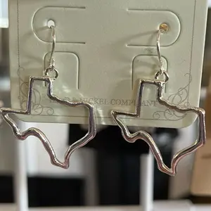 Texas Earrings in Silver coated