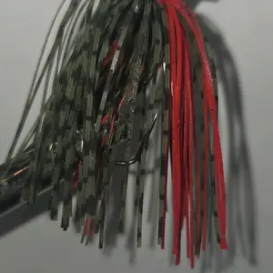 #0164 3/8 oz Weedless Ball Bass Jig in Watermelon Red