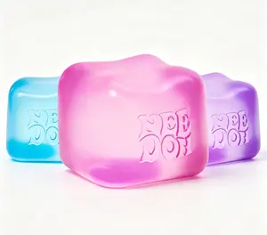 NeeDoh Nice Cube Stress Ball - Super Solid Slow-Rising Squeeze Toy for Anxiety Relief, Cute Gift for All Ages