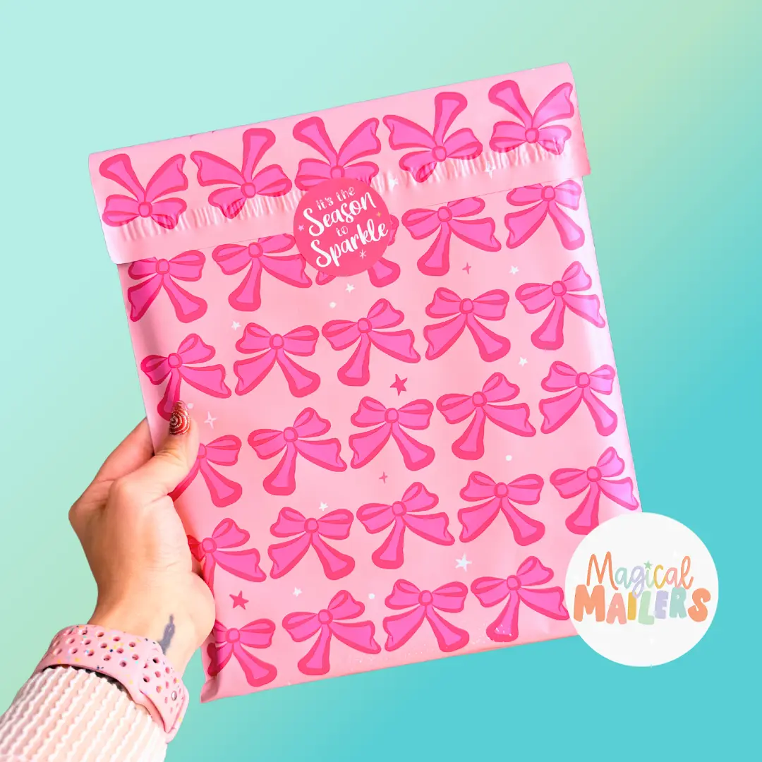 Magical Mailers 10x13in Pink Poly Mailer, Postal Bags, Stationery Office Supplies for Computers & Office Equipment Postal Needs