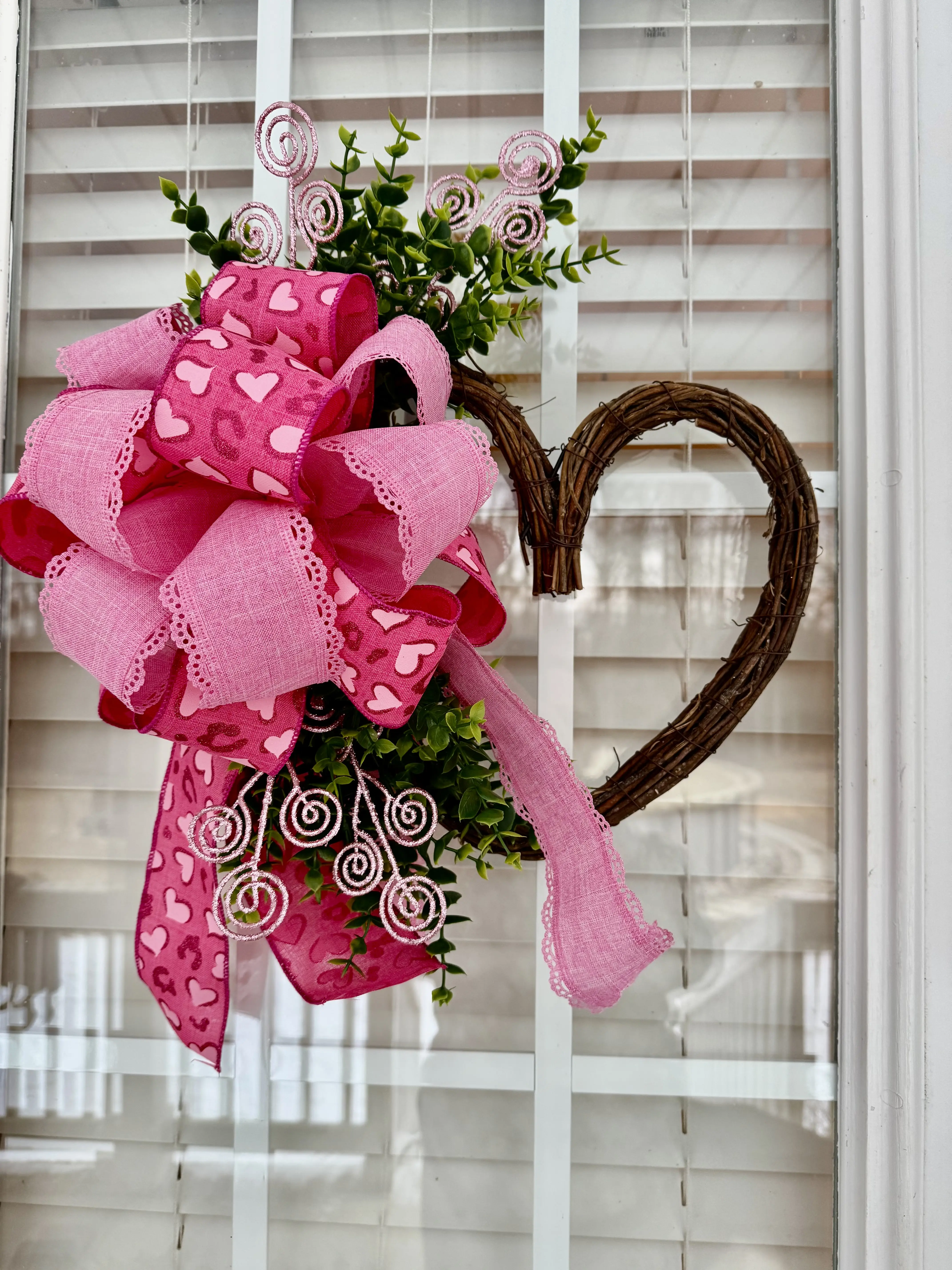 Valentines Day heart wreath