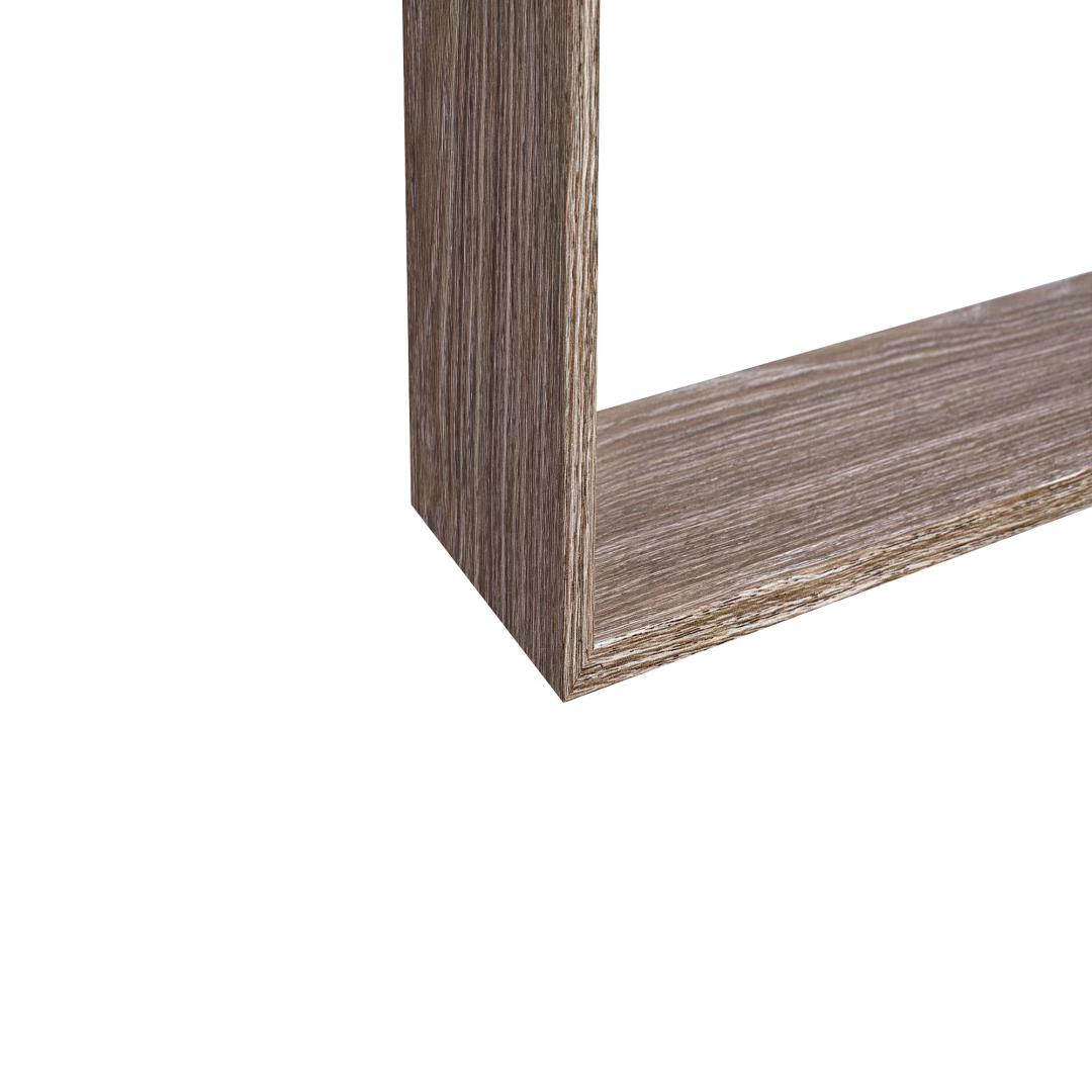 Floating Shelves, 17.72", wall-mounted wooden shelves for bathroom, bedroom, living room, kitchen; hanging shelf for book storage and decor with invisible brackets, maple