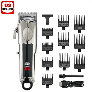 Men's Professional Hair Clipper Set, 10-Piece Trimmer Kit Includes Wireless & Electric Clippers, Precision Styling Tools with Storage Box precision styling tool