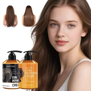 Curl Defining Cream (280ml) - Leave-In Treatment with Argan Oil for Hydration, Frizz Control & Defined Curls | Non-Sticky Formula volumizing  hair  care re mimpi hair fall dandruff shampoo Haircare Smooth Avocado Blend