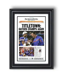 2006 Florida Gators NCAA College Football National Champions 'TITLETOWN' UnFramed