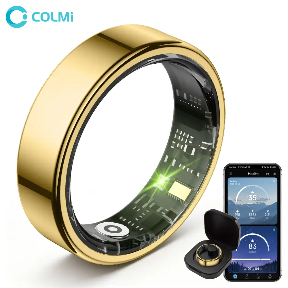 COLMI Ring 2 Wearable Smart Ring for Men/Women, Sleep Monitoring, Heart Rate Tracking, Activity Fitness Tracker, No Subscription Fee, iOS & Android Compatible,techvibes