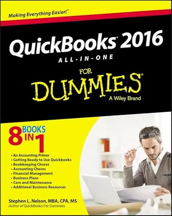 USED Book - Quickbooks 2016: All-in-one for Dummies by Stephen L. Nelson (Paperback) - english