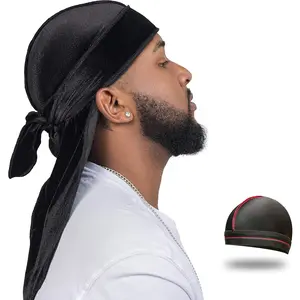 Velvet Durag Men Cap Velvet Dorag Men Women 360