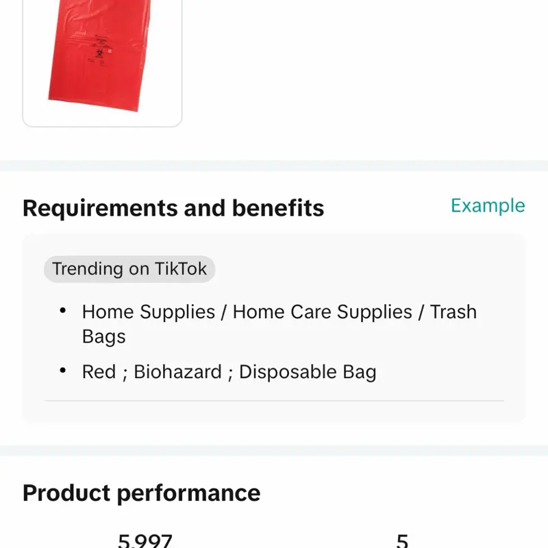 Red Biohazard Disposable Plastic Trashbags, 0.011mm Home Supplies Drawstring Bag