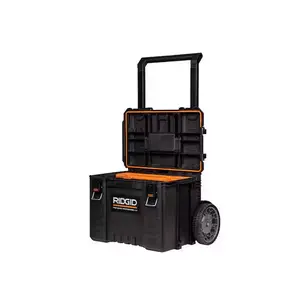 RIDGID Pro Gear System Gen 2.0 Stackable 25 in All Terrain Rolling Tool Box with 9 in. Wheels