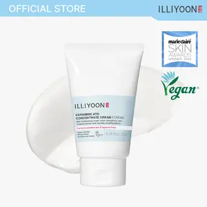 ILLIYOON Ceramide Ato Concentrate Cream | Moisturizer for Dry & Sensitive Skin, 100hr Lasting Hydration, For Face & Body, Gentle for Infants, Moisture Barrier Repair, Vegan Certified, 6.76 fl.oz.