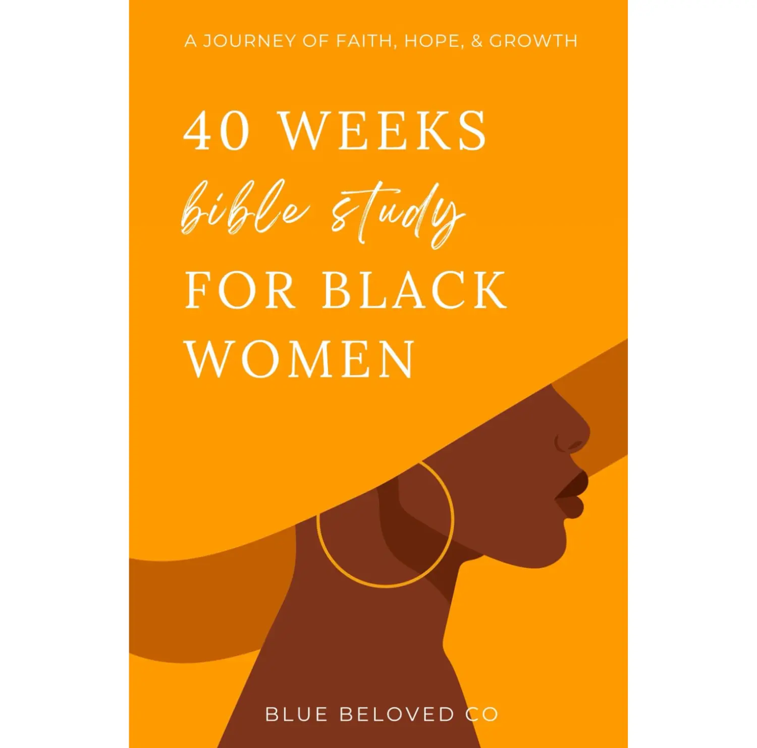 Black Women’s 40-Week English Text Bible Study Guide (84 Pages Paperback) - Contemplative Artwork, Guided Reading, Inspirational Stories, Writing Space, Weekly Self-Love Activities, Prayer Requests, Quote Sections, Personal Reflection (Religious Gift)