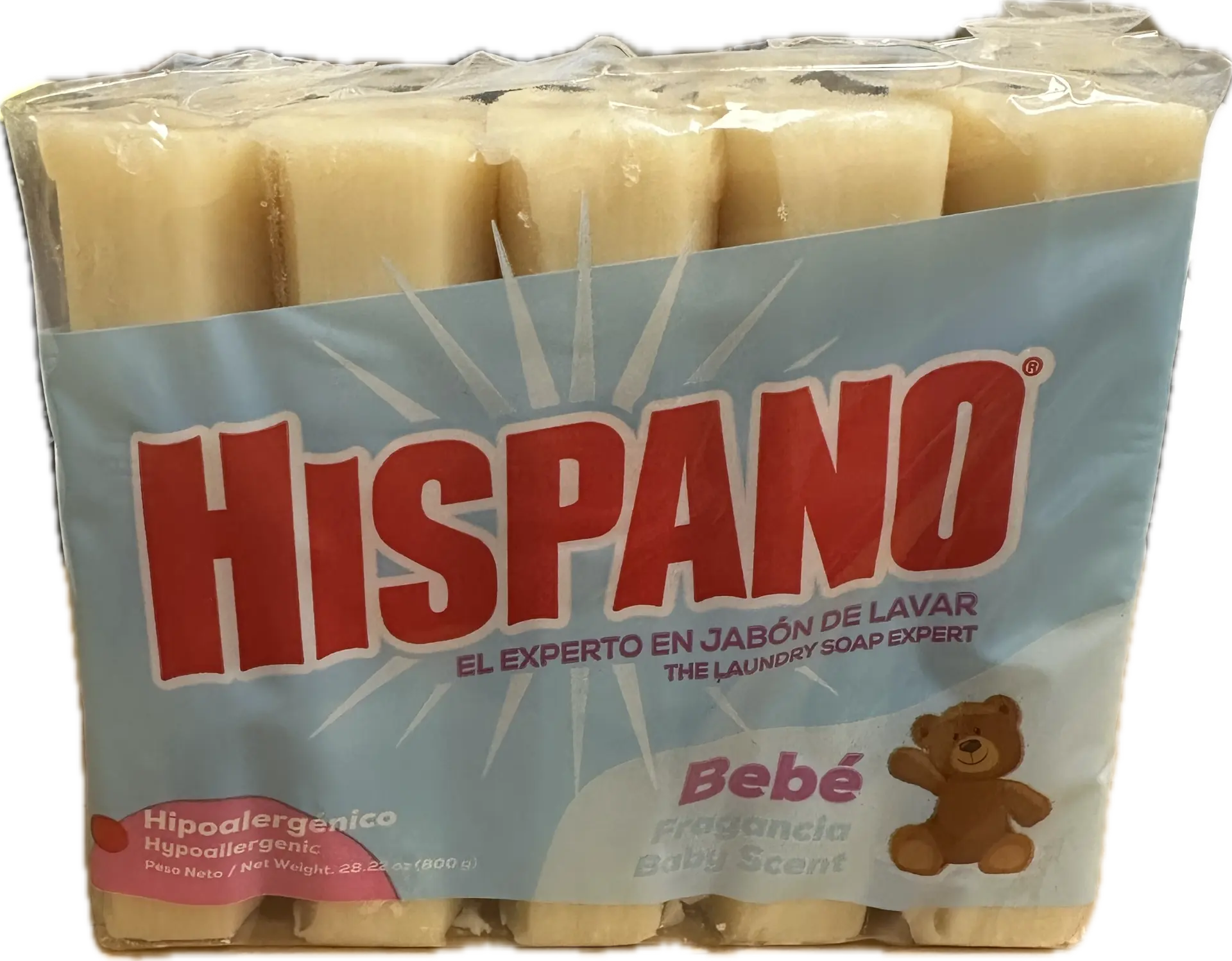 HISPANO BEBE JABON DE LAVAR (fragrance baby scent soap) (5ps)