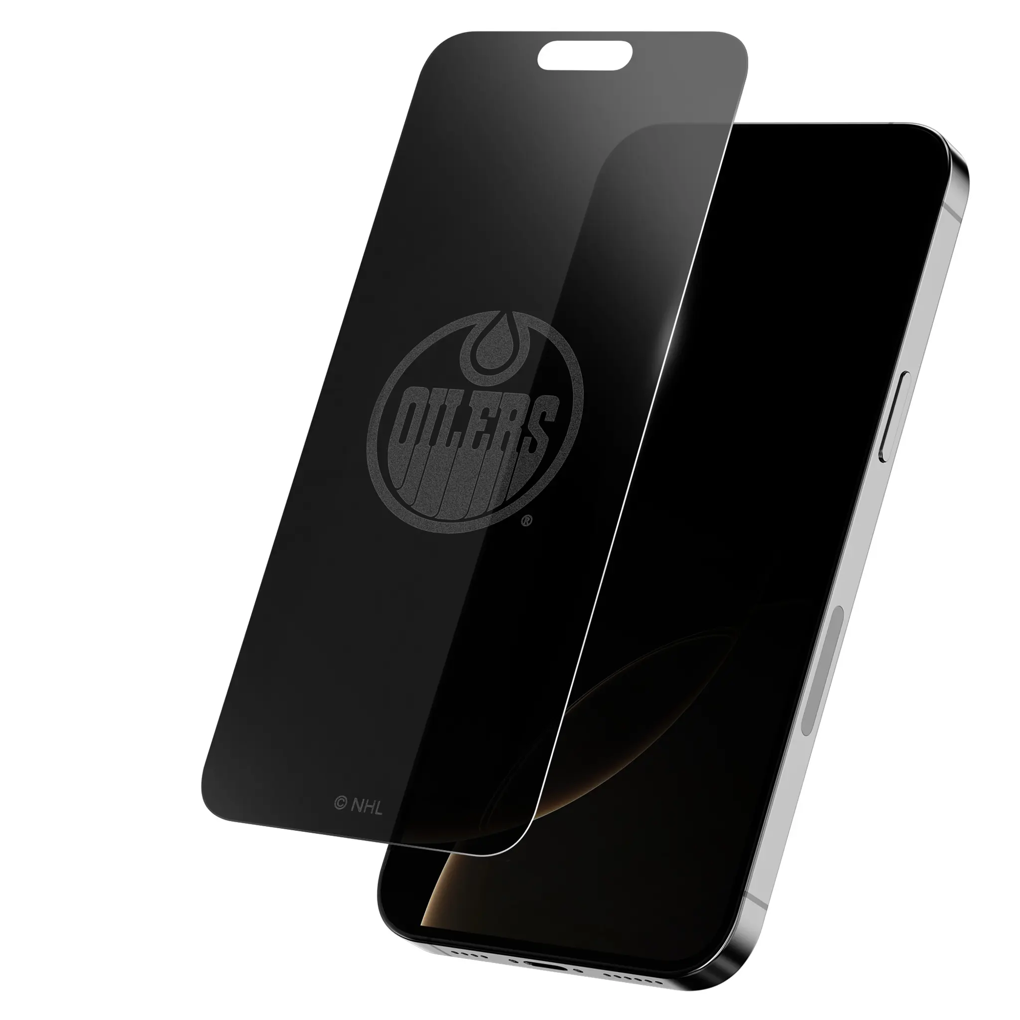 NHL Edmonton Oilers Privacy Screen Protector - Smartphone, Cellphone Accessory for Enhanced Device Defense